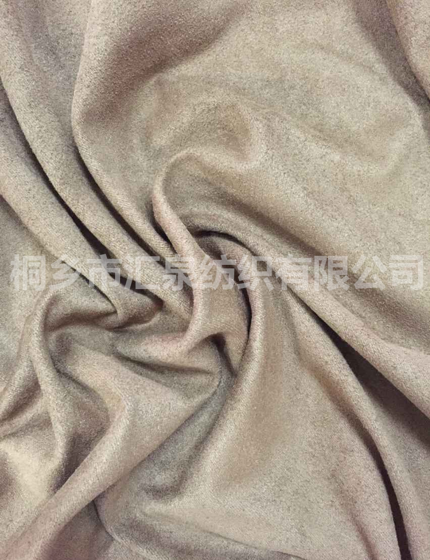 雙面氨綸緯編麂皮絨